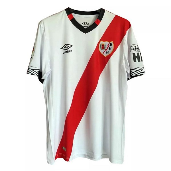 Maillot Football Rayo Vallecano Domicile 2020-21 Blanc Rouge